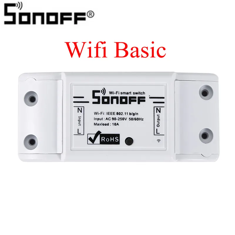 Sonoff Wifi Basic Itead Sonoff T1 ЕС 86 1/2/3 TX 433 МГц RF Дистанционное управление Wi-Fi настенный переключатель умный дом пульт дистанционного управления переключатель работает с Alexa Google Home - Комплект: Sonoff Wifi Basic