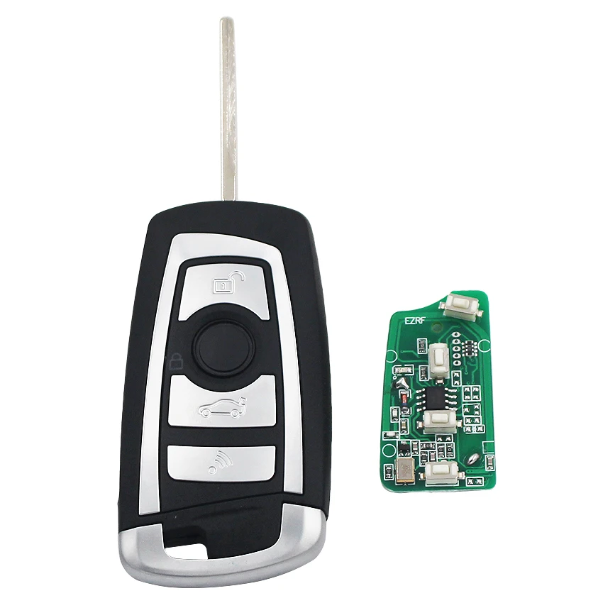 3 Button Flip Remote Key 315MHZ ID44/PCF7935AA Chip for BMW EWS 325 330 318 525 530 540 E38 E39 E46 M5 X3 X5 Z3 HU92 Uncut Blade |