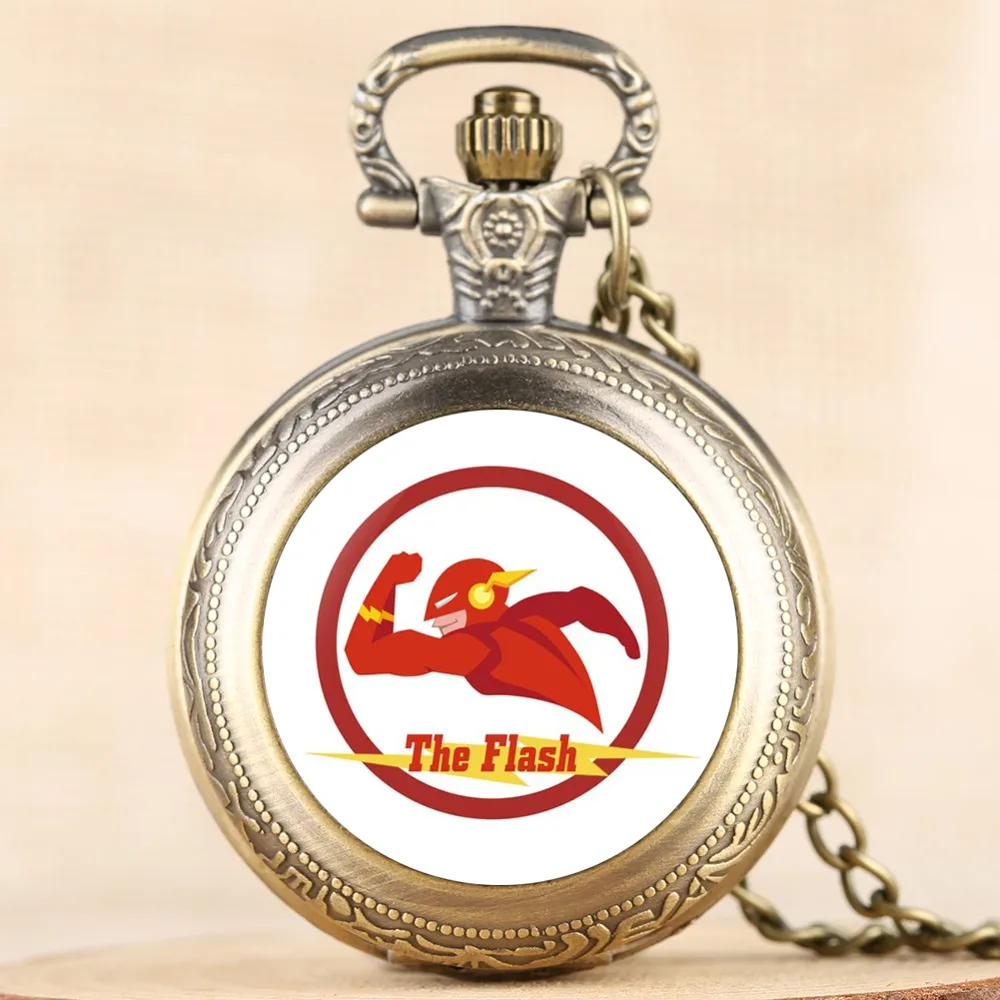 

Pocket Watch Flash swordsman Logo Patch Casual Men Watch Quartz Sport Alloy Case Arabic Number Clock Male verpleegster horloge