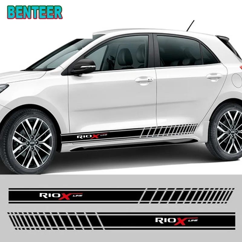 Наклейка на боковой кузов автомобиля KK для Kia RIO X LINE 2 шт. | Автомобили и мотоциклы
