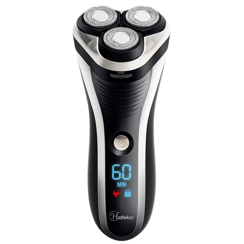 Цифровой дисплей Мокрый Сухой электробритва уход за лицом водостойкая