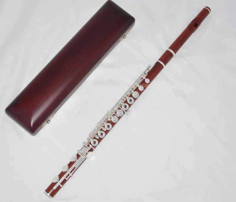 

Professional New rosewood flute, open holes, inline G,E mechanism, B footjoint