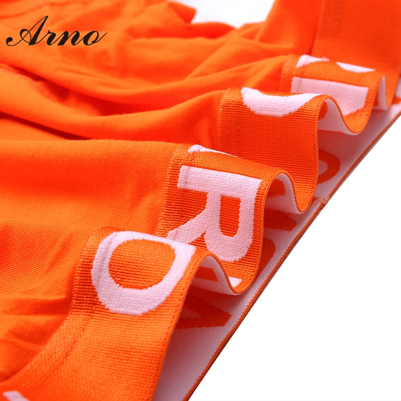 ARNO Мужское нижнее белье модные сексуальные трусы 7 видов цветов Боксеры MTU50906 1|mens