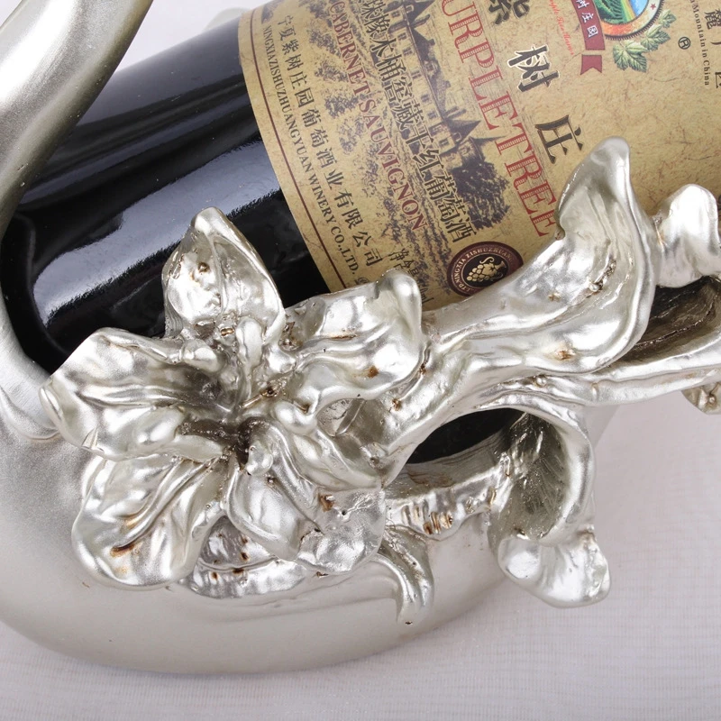 European and American Style Swan Red Wine Rack Crafts Creative Wedding Home Decoration Ornaments Resin Christmas Gift For Friend | Дом и сад