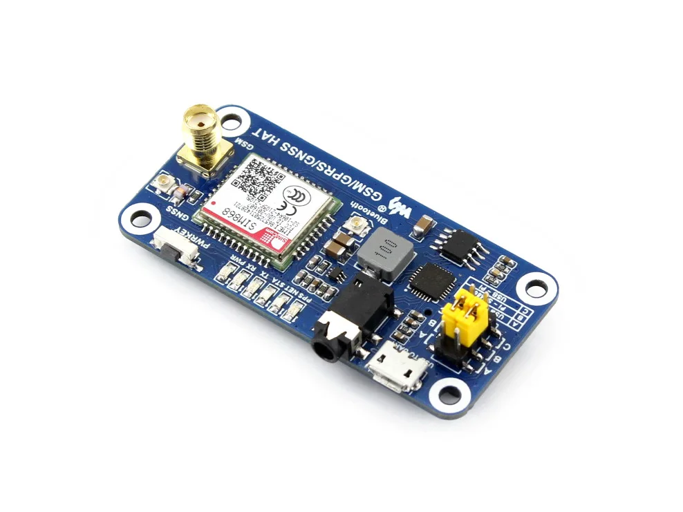 GSM/GPRS/GNSS/Bluetooth шапка для Raspberry Pi Bluetooth 3,0 поддерживает SMS Телефонный звонок GPRS DTMF HTTP FTP MMS электронная почта gps компас