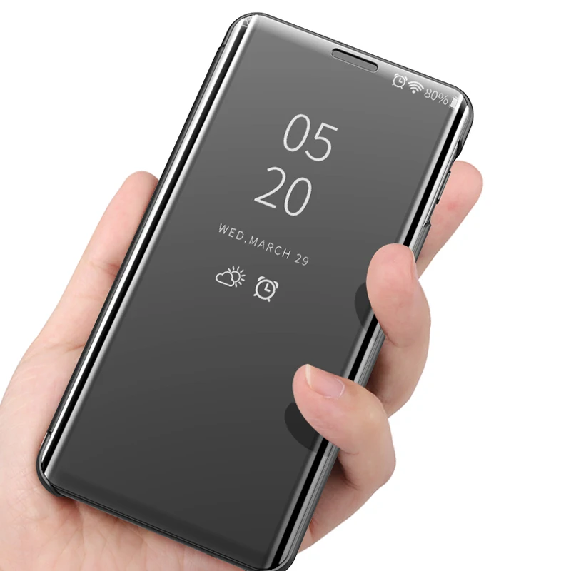 Роскошное умное зеркало флип чехол для телефона Samsung GalaxyA9 star lite A6 plus J8 2018 Чехлы Samsun