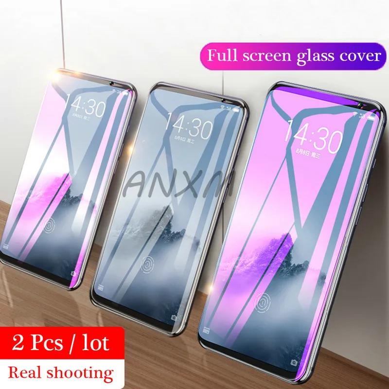 2 шт./лот 9H закаленное стекло для meizu 16 16th защита экрана полное покрытие 16X plus