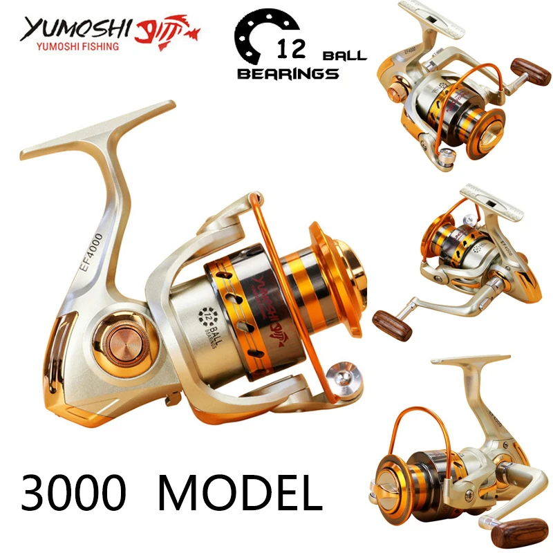 Рыболовная катушка Yumoshi 500 9000 12BB рыболовные катушки для спиннинга (3000)|Рыболовные