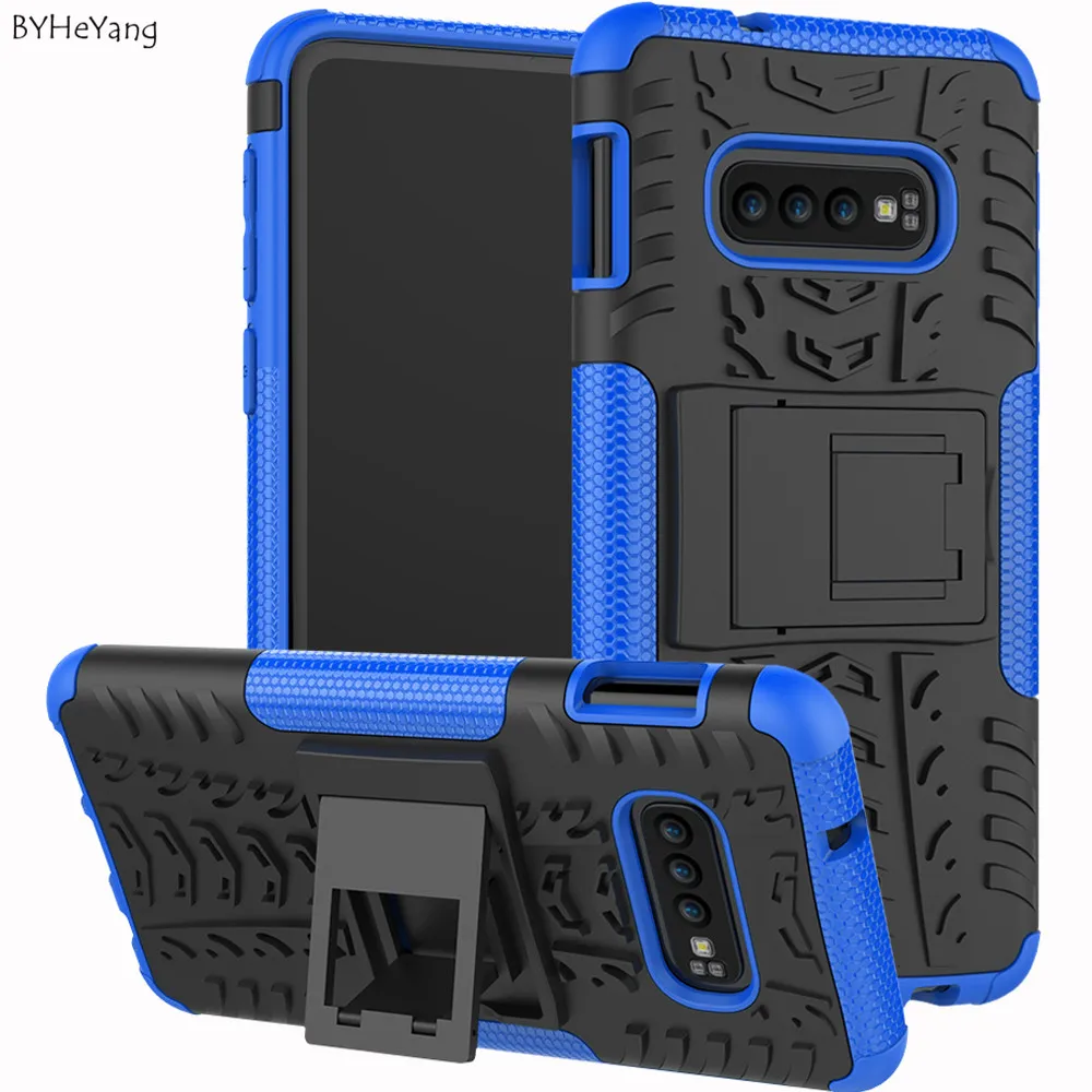 Чехол-подставка для Samsung Galaxy S10 E армированный Силиконовый прочный жесткий