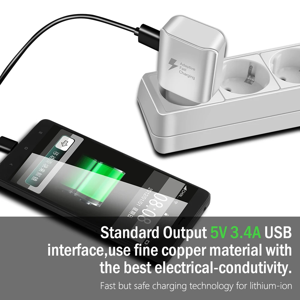 Oleeda Универсальный мобильный телефон быстрое зарядное устройство 5V2.1A USB