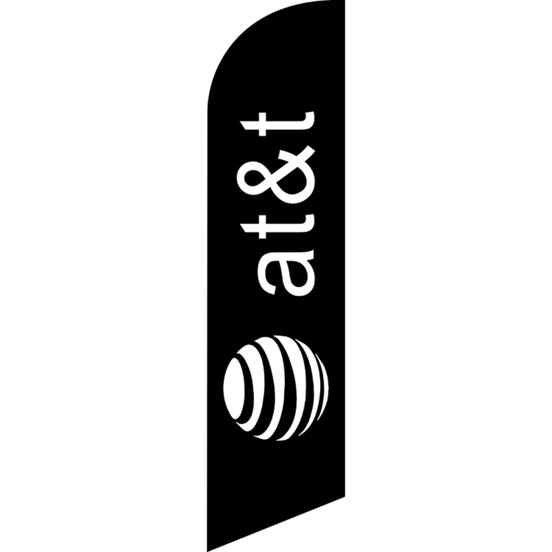 Прямая продажа с фабрики индивидуальный флаг из перьев AT &amp T 110 г вязаный