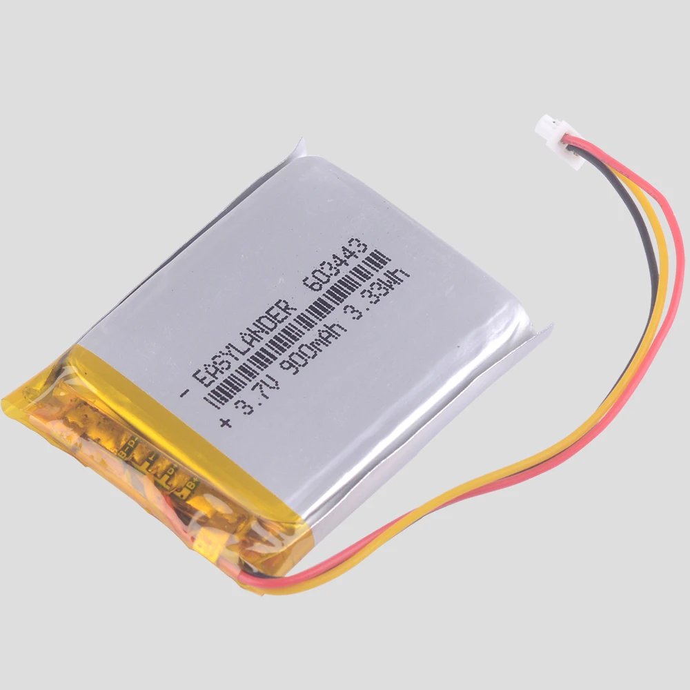 3 провода литий полимерный аккумулятор 7 V 603443 900mAh 5 дюймовый навигатор