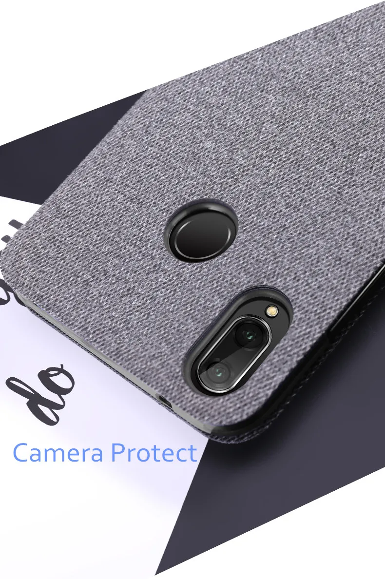 Для huawei P20 Lite чехол nova 3e откидная крышка ткань полный защитный силиконовый coque fundas MOFi для huawei nova 3e чехол