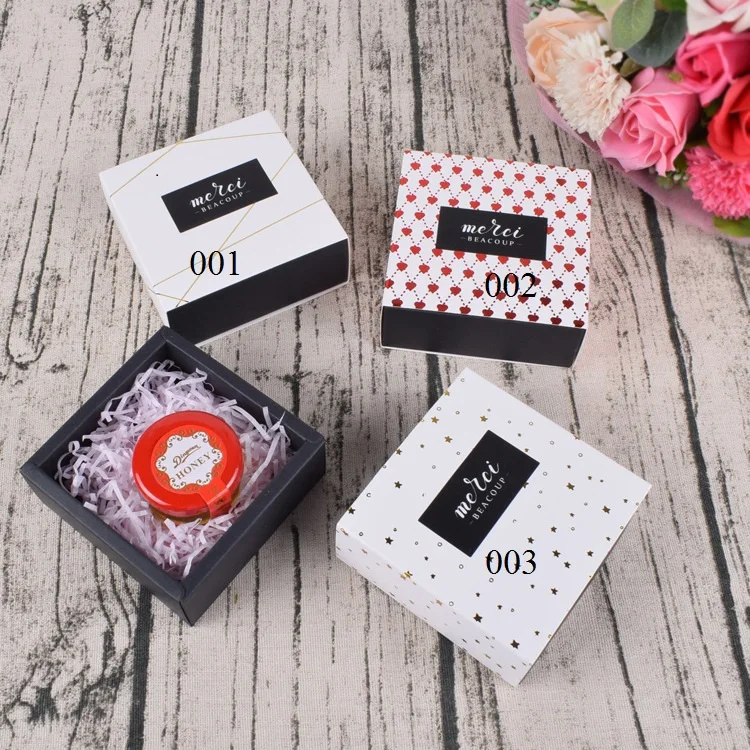 

10Pcs Wholesale Foil Print Geometric Kraft Paper Jewelry Packaging Boxes Bracelets Bangles Watch Raffia Gift Box Dropshipping