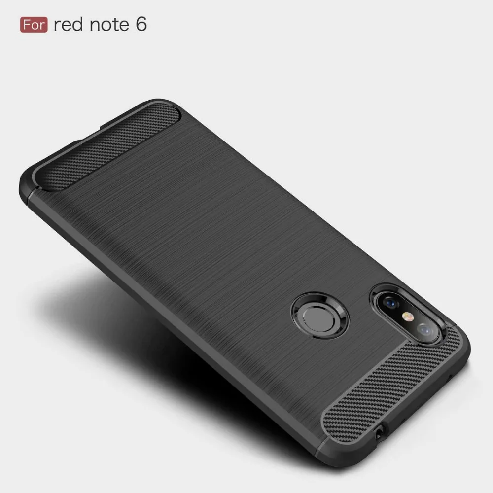 AXBETY или redmi note 6 крышка мода углеродного волокна Ultra Slim защиты телефонные чехлы из