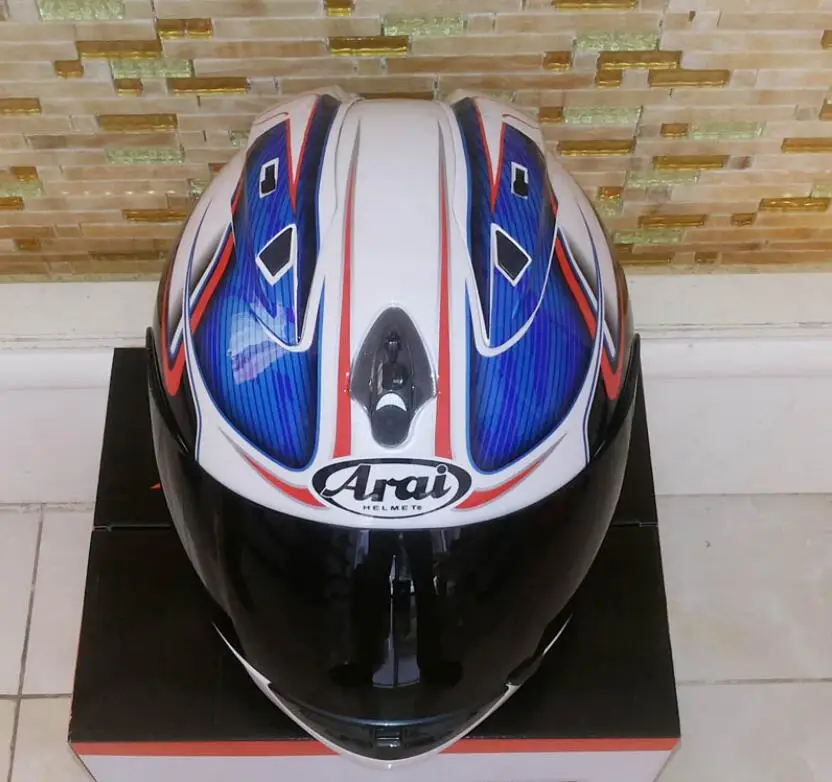 Мотоциклетный шлем полный шлем arai мотоциклетный полный шлем сертификации ECE синий