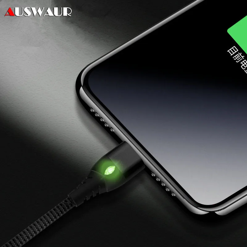 Slot Connection Magnetic Nylon Braided USB Charger Adapter Cable for iPhone Micro Type-C Data Sync Fast Charge | Мобильные телефоны