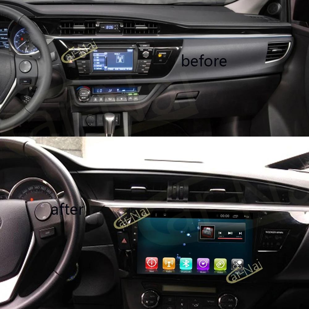 Android 7 1/8 0 автомобильное радио GPS для Toyota Corolla Levin 2013 2016 мультимедийный плеер Navi