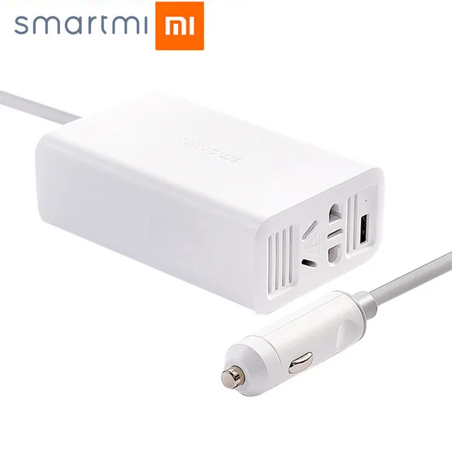 Xiao mi jia SMART 100 Вт портативный автомобильный преобразователь мощности DC 12 В в AC 220 с 5