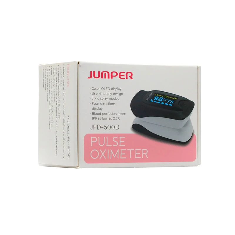 Oximetro JPD-500D Пульсоксиметр для Пальцев Пульсоксиметр Oled пульсометр CE& FDA - Цвет: JPD-500D