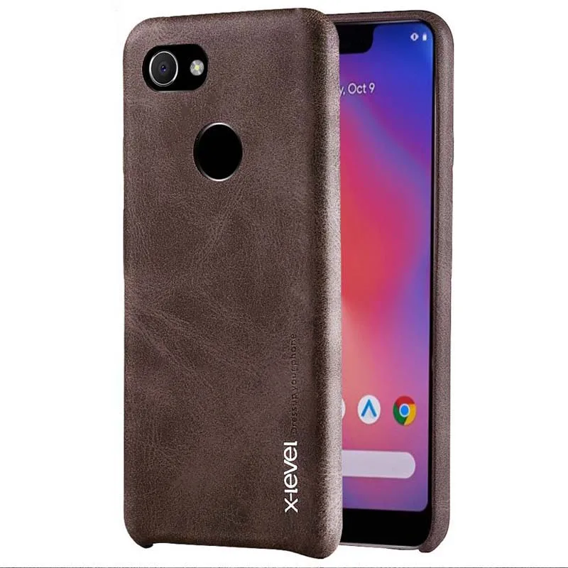 Для Pixel 3A чехол X-level роскошная винтажная Обложка на заднюю панель из искусственной кожи чехол для Pixel 3 чехол для Pixel 3XL для Google Pixel 3A чехол