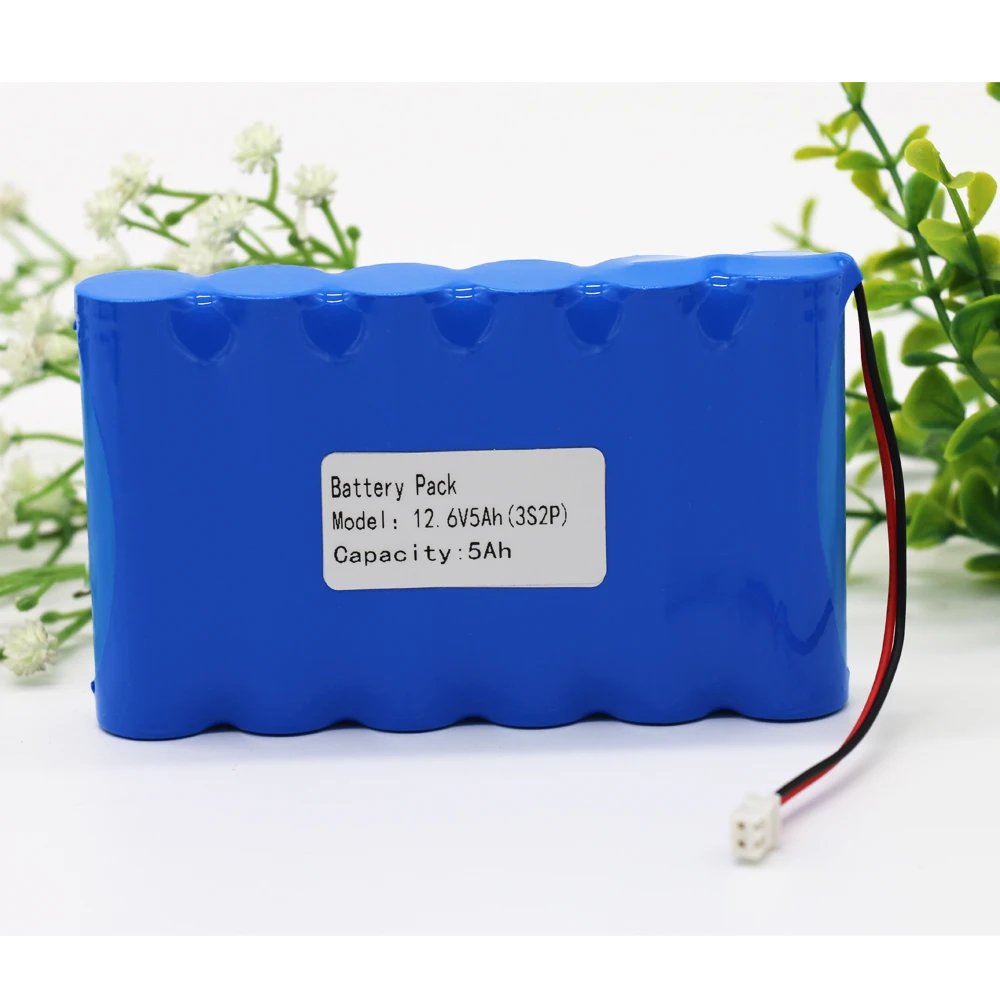KLUOSI 12V аккумулятор 3S2P 11,1 V/12,6 V 5000mAh 18650 литий-ионный аккумулятор с 5А BMS для светодиодный светильник