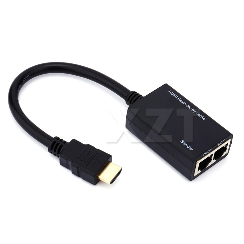Высококачественный сетевой кабель 1080P HDMI TX/RX 30 м CAT6 сигнальный с ИК-передатчиком и