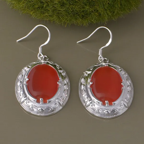 925 набор в Корейском стиле серьги с кристаллами ожерелье США для женщин