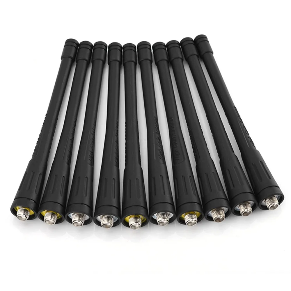 SOONHUA 10 шт. UHF 400 480 МГц антенна с высоким коэффициентом усиления SMA Женская мягкая