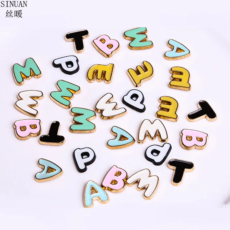 Цветные шипы заклепки с буквами 12 мм окрашенные аксессуары для украшения одежды