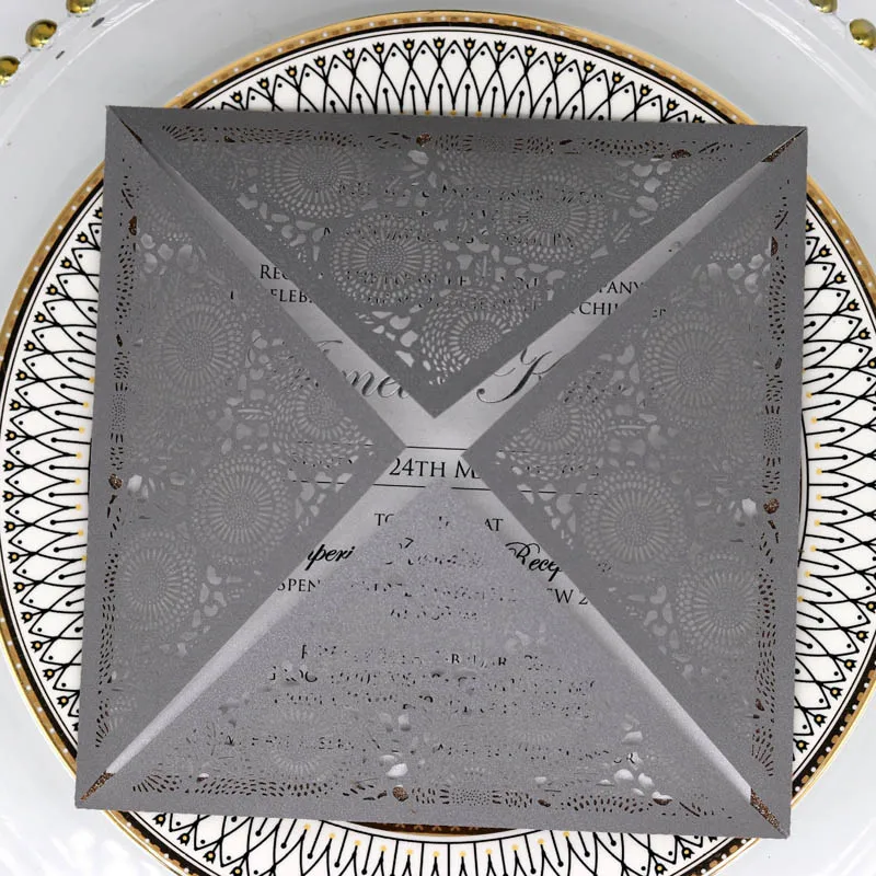 1 шт. кружевные конверты для приглашений на свадьбу|Открытки и приглашения| |