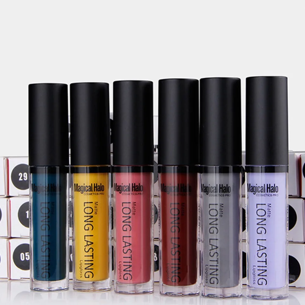 Брендовая Профессиональная Матовая жидкая губная помада Длительное Действие