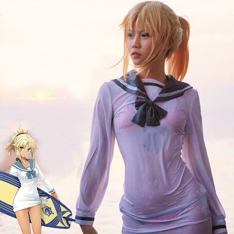 

Костюм Мордред для косплея Game FGO Fate Grand Order, костюм для девочек, сексуальный купальник на Хэллоуин, карнавальный купальный костюм на заказ