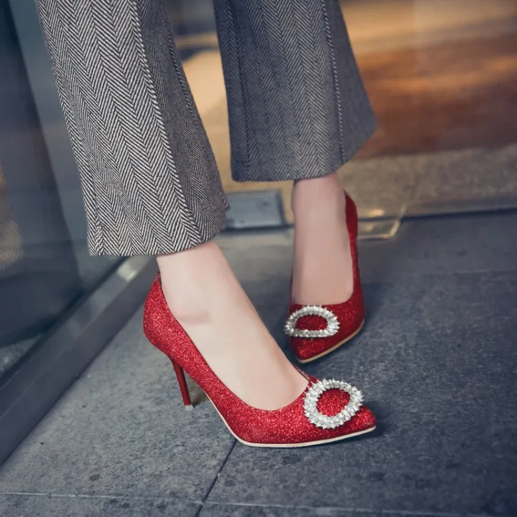 Женские туфли на высоком каблуке лодочки большого размера|Женские туфли| |