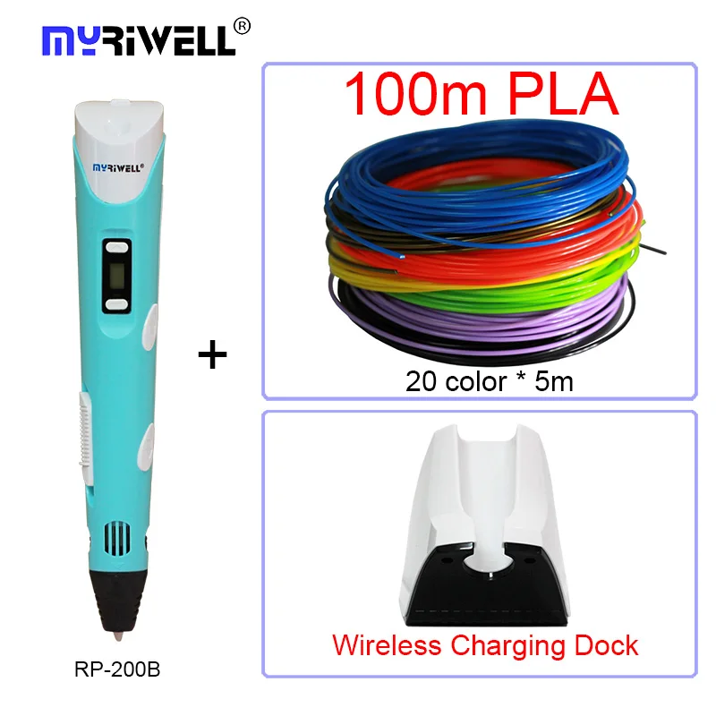 RP-200B Myriwell 3D Ручка 4-го поколения Встроенный аккумулятор Беспроводная зарядка DIY