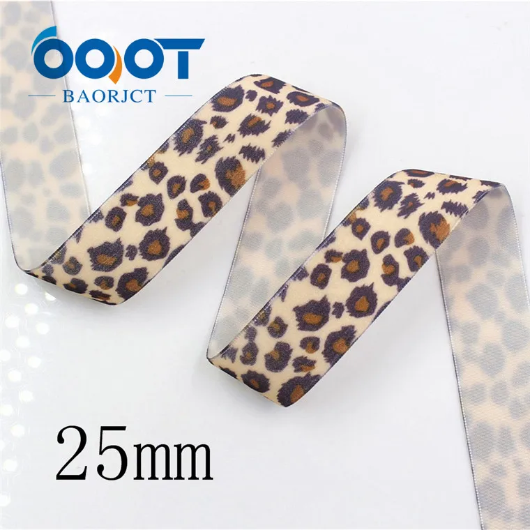 I-181109-194 OOOT BAORJCT I-181109-189 38 мм 5 ярдов с леопардовым принтом Флокирование Термотрансферная печать корсаж, Одежда DIY материалы ручной работы - Цвет: I-181109-194