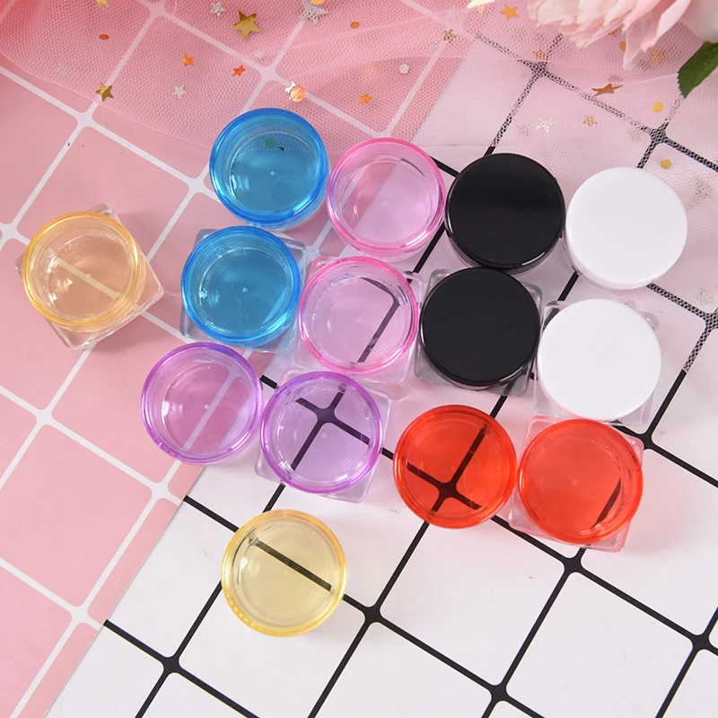 5 шт. прозрачная маленькая Квадратная бутылка Косметическая пустая банка для