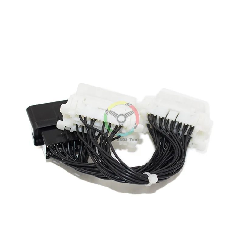 Высокое качество 16Pin OBD2 OBD2 OBD 2 сплиттер удлинитель один штекер на два Женский Y кабель OBD2 сплиттер удлинитель для ELM327