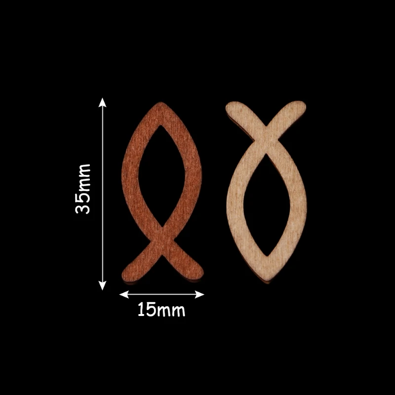 35 мм с круглым открытым носком деревянные пуговицы в форме украшения Крафт декор