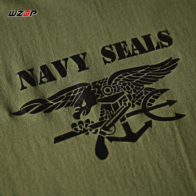 Новинка 2018 Мужская короткая футболка из 100% хлопка с принтом морских котиков