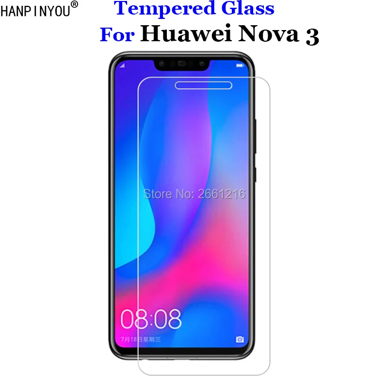 

For Huawei Nova 3 6.3" Tempered Glass 9H 2.5D Premium Screen Protector Protective Film For Huawei Nova3