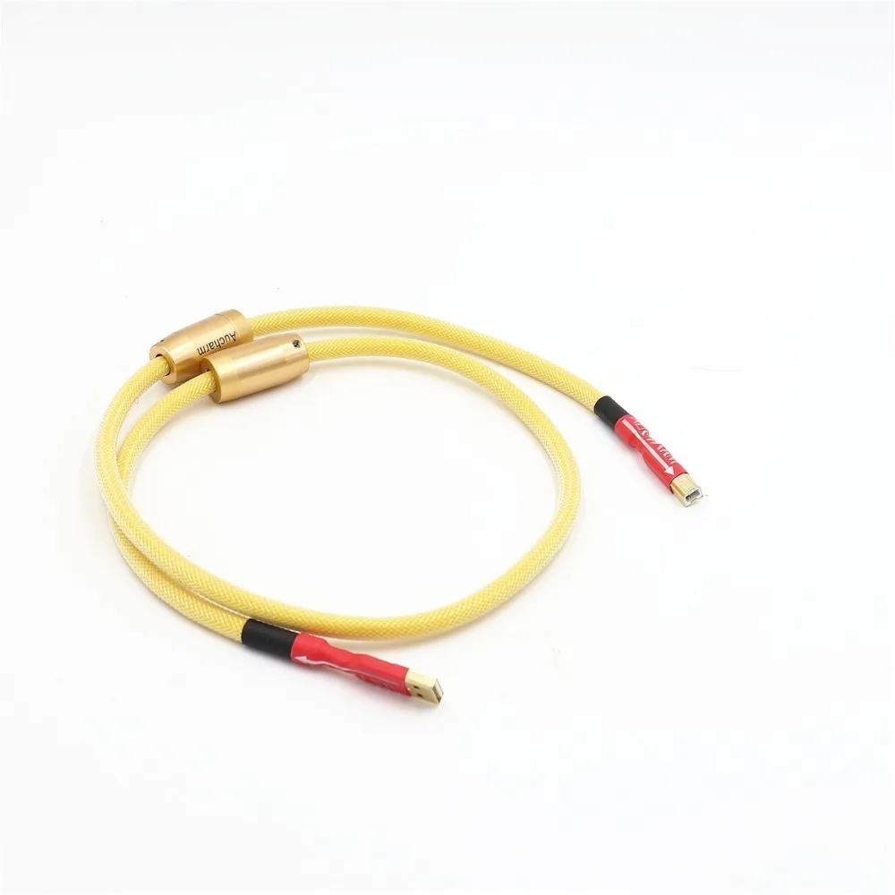 Хорошее качество 4N провод из бескислородной Медь серебрение A B USB аудио линия