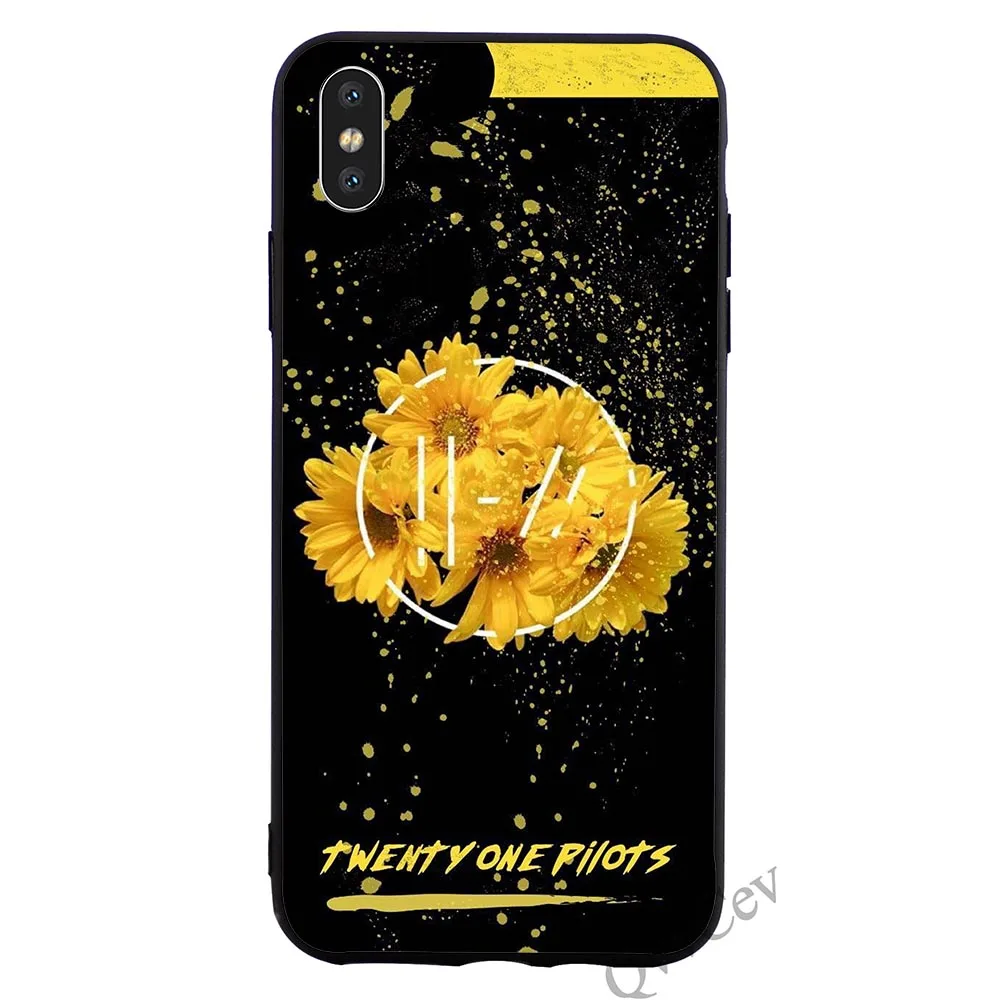 K0550304 Twenty One Pilots 21 чехол для телефона, мягкий ТПУ Черный силиконовый чехол для телефона для iPhone Xs Max 11 pro чехол X 6 6S XR 8 Plus 7 5S 5 SE - Цвет: K0550304