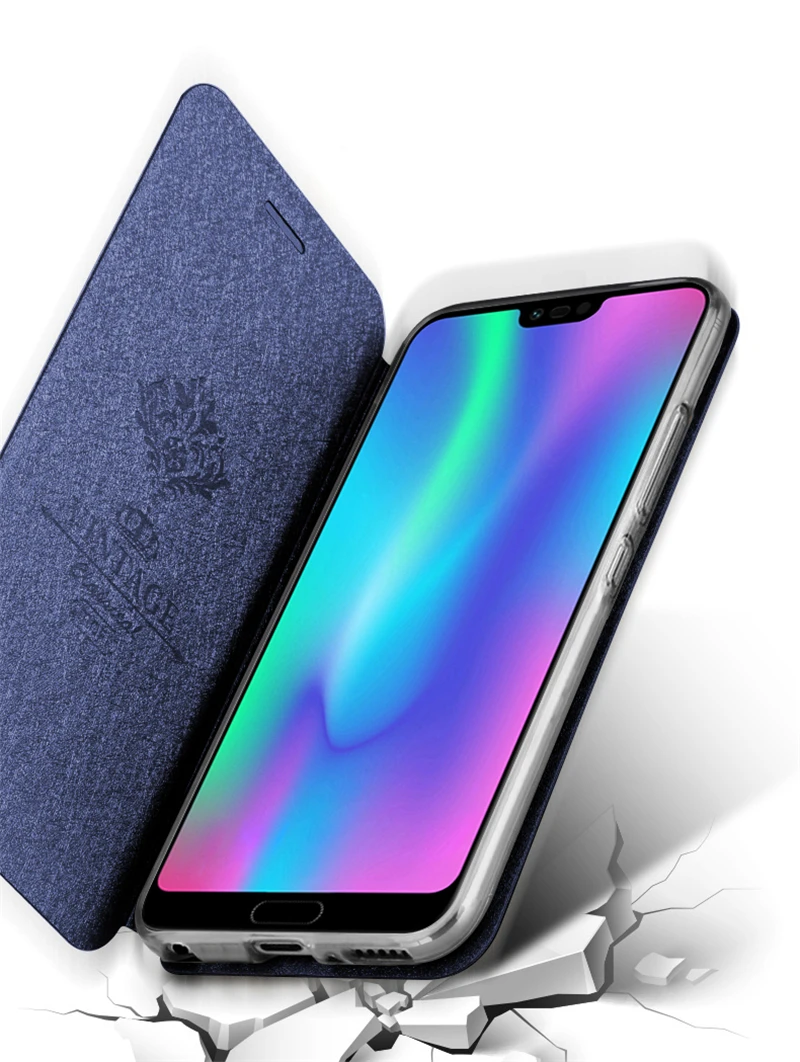 Mofi для huawei honor view 10 чехол для honor 10 чехол силиконовый флип кожаный для honor note 10 чехол противоударный Блестящий fundas coque