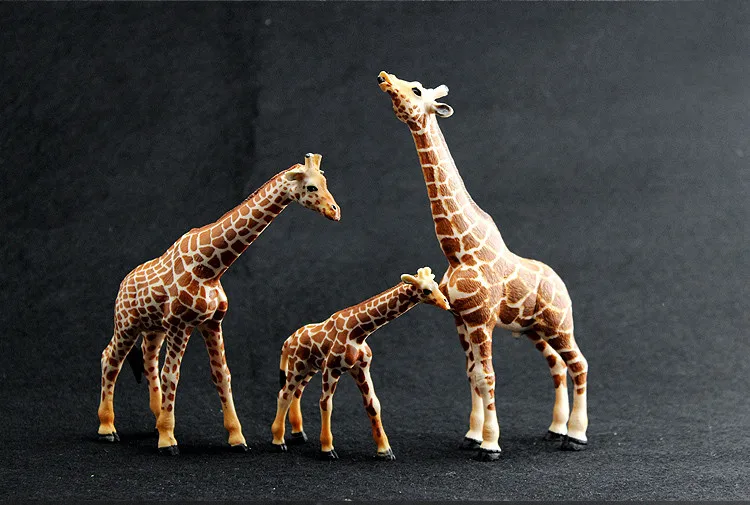 3 unids/set jirafa familia PVC simulaci&oacute;n animales modelo ni&ntilde;os juguetes educativos juguete figuras de acci&oacute;n ni&ntilde;os presentes-1