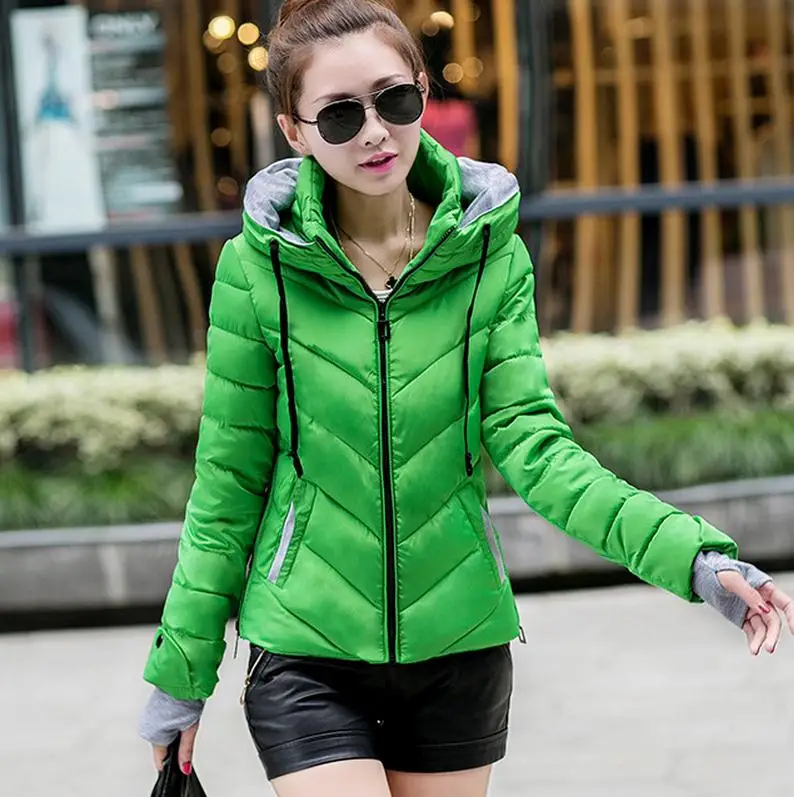 Зимняя женская стеганая куртка красная верхняя одежда размера плюс XXL утолщенная