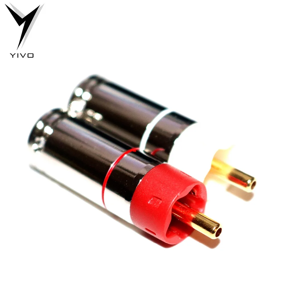 4 шт. YIVO XSSH аудио штекер Hi end Высокое качество Hifi DIY 9 мм посеребренный или