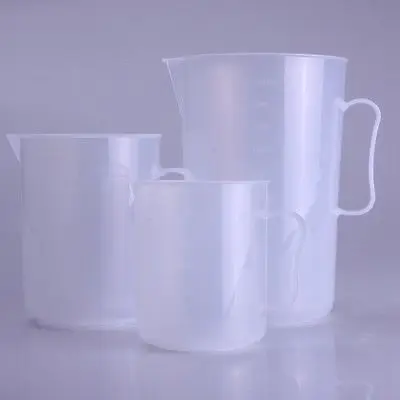 500ml Plastic Polypropylene PP Measuring Beaker Laboratory Kitchen With Spout &amp Handle Free Ship | Канцтовары для офиса и