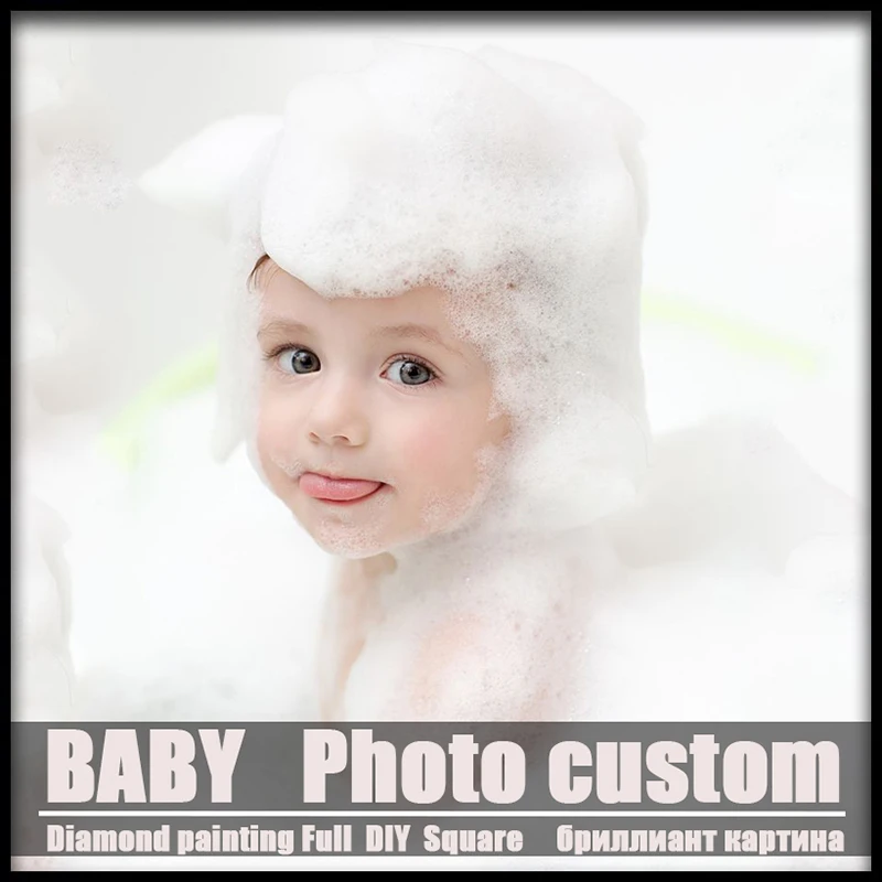 5D DIY Алмазная Картина Вышивка крестом фото на заказ девушка полная квадратная