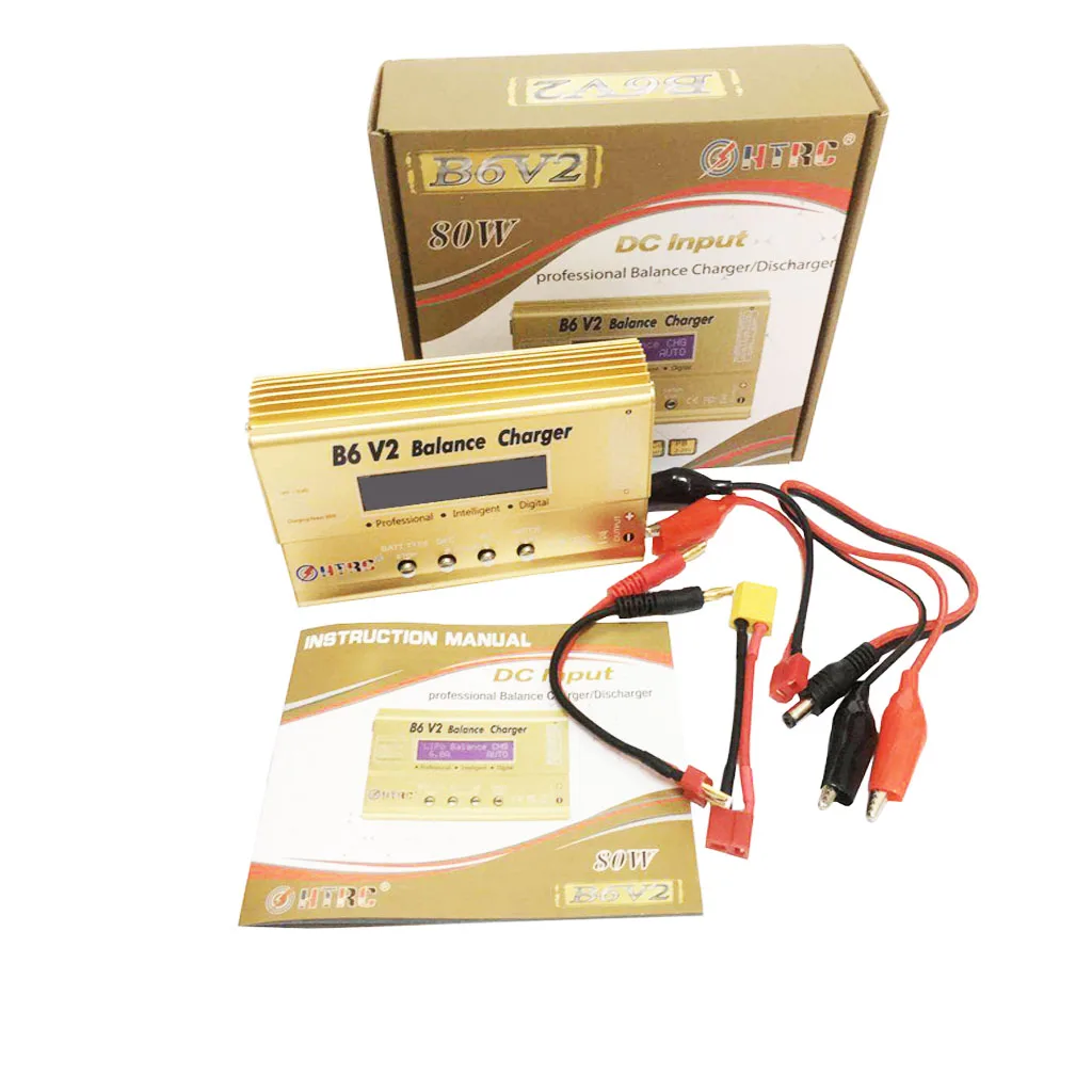 

HTRC B6 V2 80W Professional Digital Battery Balance Charger /Discharger for Lilon/LiPo/LiFe/LiHV/ NiCd/NiMH battery cell Charge